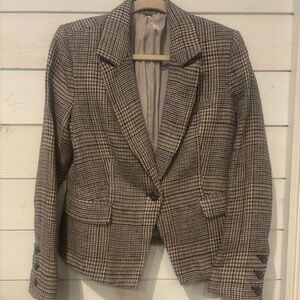 Free People Brown and Black Blazer Classic Tailored Blazer ins size XS